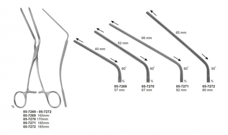 Atraumata Aorta Clamps, Patent-Ductus Clamps, Coarctation Clamps Pediatric Types